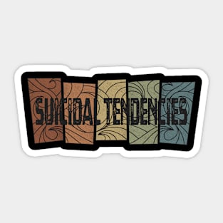 Suicidal Tendencies Retro Pattern Sticker